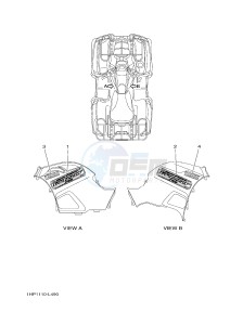 YFM700FWAD YFM7FGPB GRIZZLY 700 EPS (1HPD 1HPE) drawing GRAPHICS