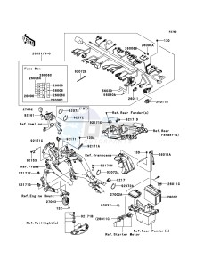 VERSYS KLE650B7F GB XX (EU ME A(FRICA) drawing Chassis Electrical Equipment