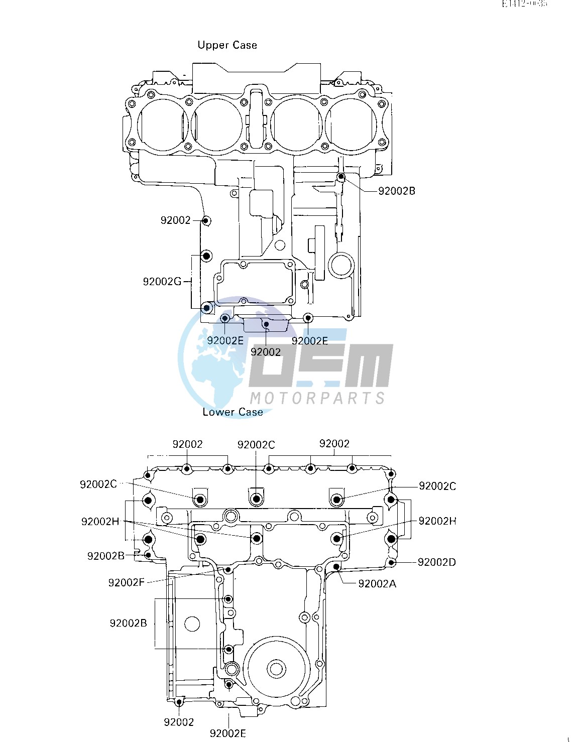 CRANKCASE BOLT PATTERN