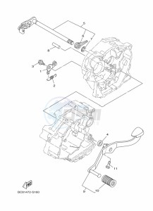 YBR125E YBR 125E (BN9M) drawing SHIFT SHAFT