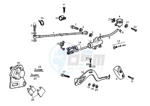 SENDA R - 125 drawing REAR BRAKE SYSTEM