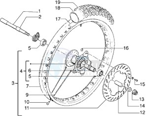 GSM 50 drawing Front wheel