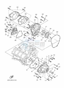 MT-09 MTN850-A (BS2M) drawing CRANKCASE COVER 1