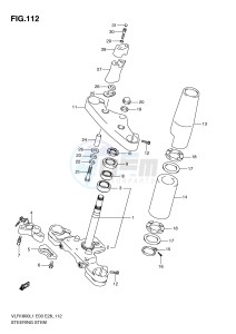 VLR1800 (E3-E28) drawing STEERING STEM