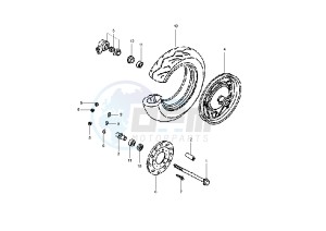 DD - 50 cc drawing FRONT WHEEL