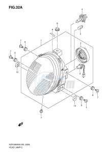 VZR1800 (E2) INTRUDER drawing HEADLAMP (VZR1800NK8 NK9 NU2K8 NUFK9)