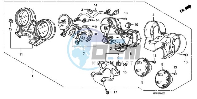 METER (CB1300/CB1300A)