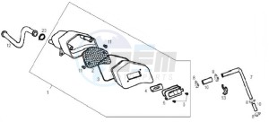 ATLANTIS BULLET - 50 cc VTHAL4AE2 2T AC drawing Secondary air system (Positions)