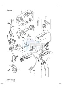 UH200 BURGMAN EU drawing WIRING HARNESS