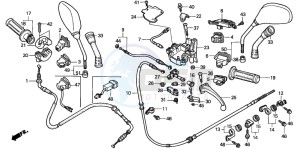 NES125 drawing HANDLE LEVER/SWITCH/CABLE