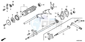 TRX500FEC drawing GEAR SHIFT FORK