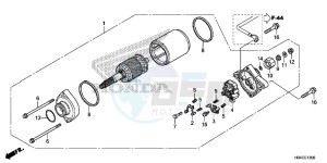 TRX500FE1G TRX500 Europe Direct - (ED) drawing STARTER MOTOR