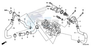 CBR1000RRG CBR1000 - Fireblade Europe Direct - (ED) drawing THERMOSTAT