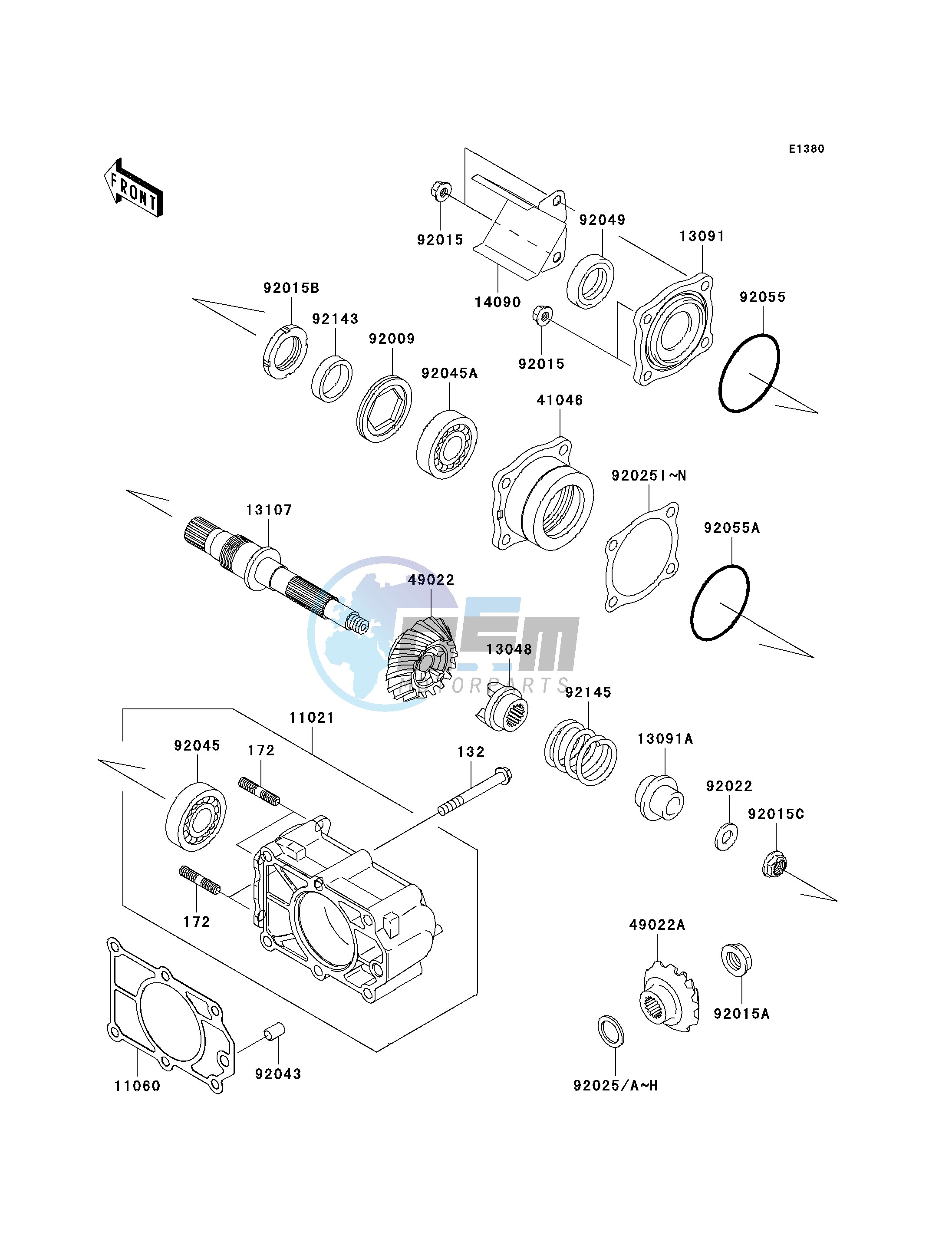 BEVEL GEAR CASE