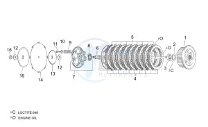 RSV 1000 Tuono drawing Clutch I