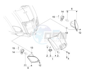 GTS 250 ie China drawing Tail light - Turn signal lamps