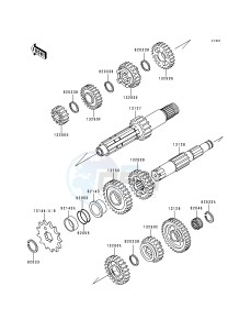 KX 250 K [KX250] (K2) [KX250] drawing TRANSMISSION