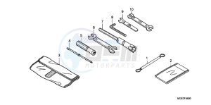 VFR1200FDD VFR1200F Dual Clutch UK - (E) drawing TOOL