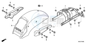 VT750C2BC drawing REAR FENDER (VT750C2B/C2S)