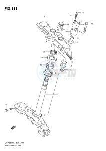 GSX650F (E21) Katana drawing STEERING STEM (GSX650FL1 E21)