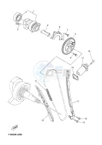 XT660ZA XT660Z ABS TENERE (2BE3 2BE3 2BE3) drawing CAMSHAFT & CHAIN