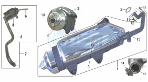 HD 125 DRUM BRAKE drawing EXHAUST