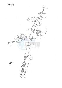 LT-F160 (P2) drawing STEERING SHAFT