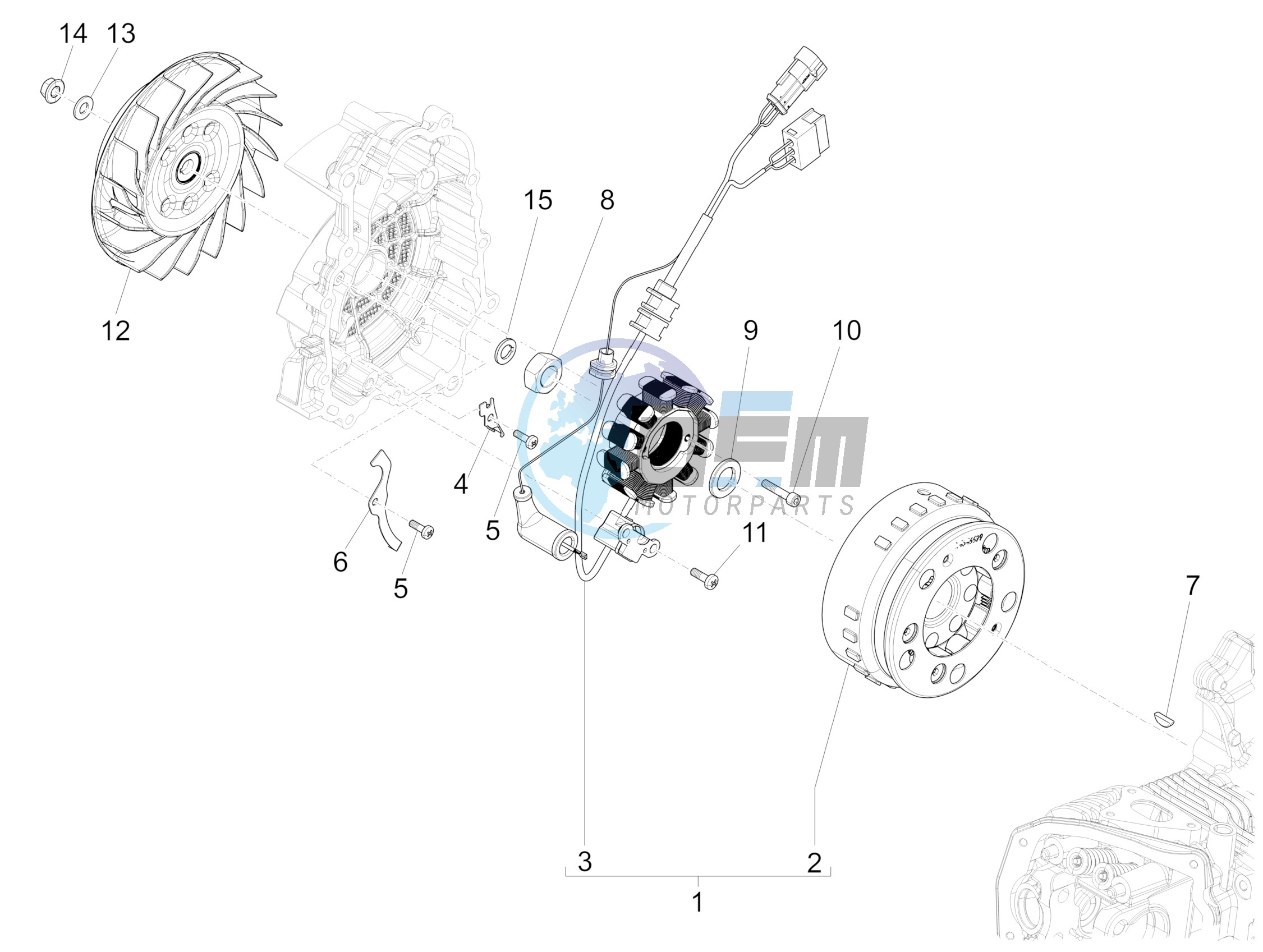 Flywheel magneto