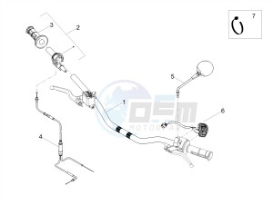 SMT 50 E4 (EMEA) drawing Handlebar - Controls