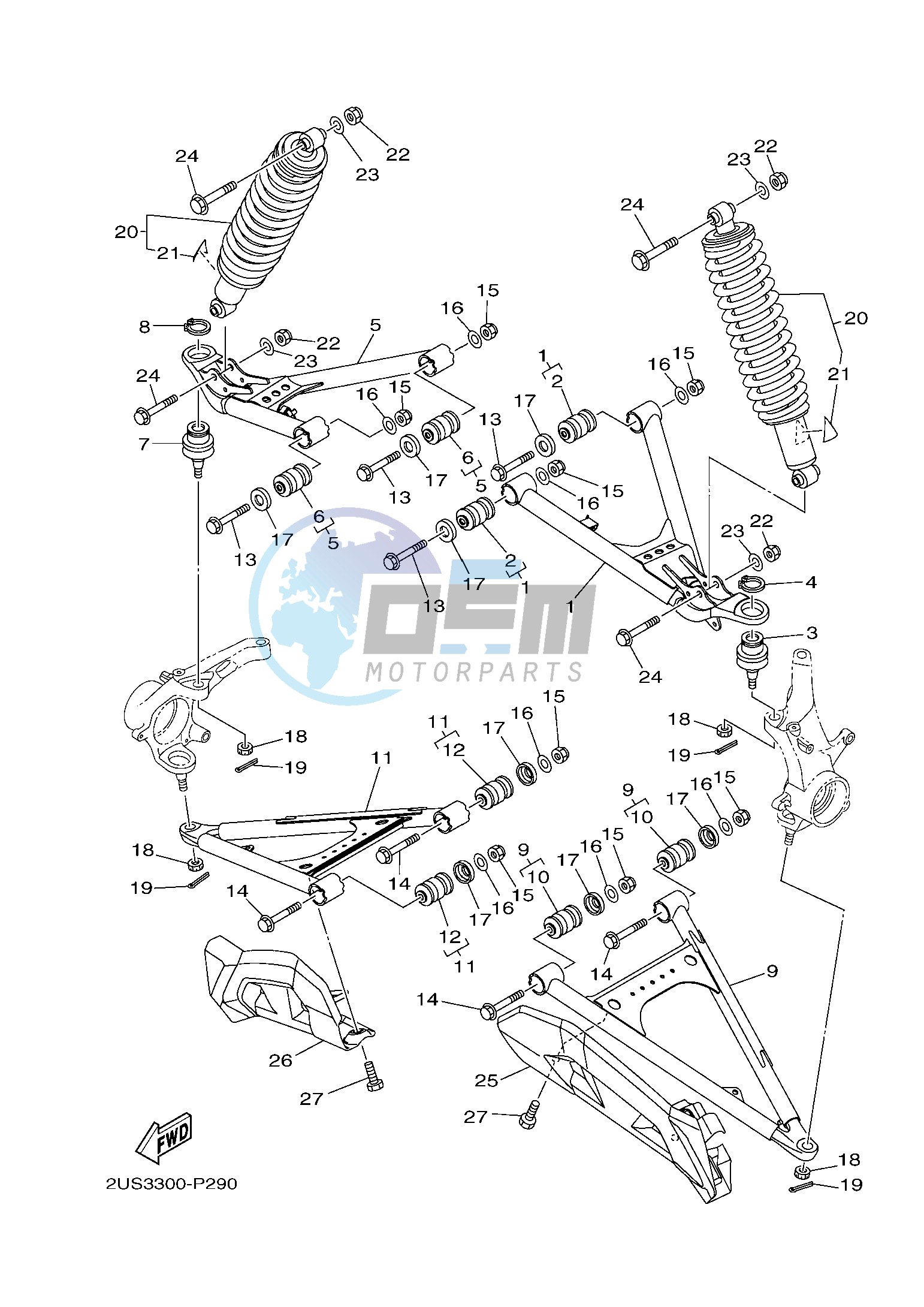 FRONT SUSPENSION & WHEEL