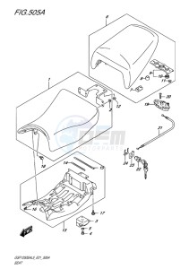 GSF-1250S ABS BANDIT EU drawing SEAT