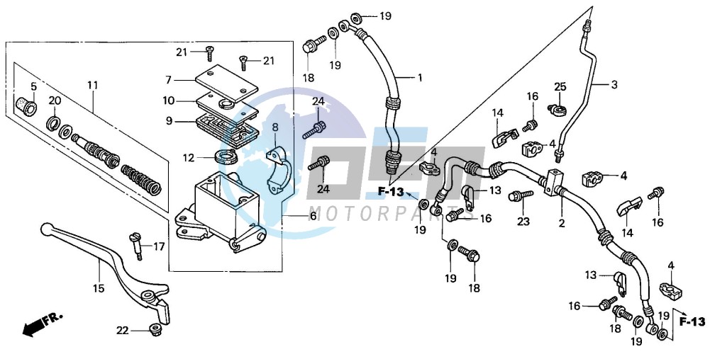 FR. BRAKE MASTER CYLINDER