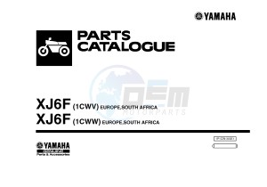 XJ6F 600 DIVERSION F (1CWV 1CWW) drawing .1-Front-Page