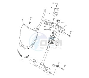 YZ F 250 drawing STEERING