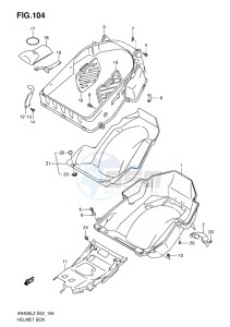 AN400 ABS BURGMAN EU drawing HELMET BOX