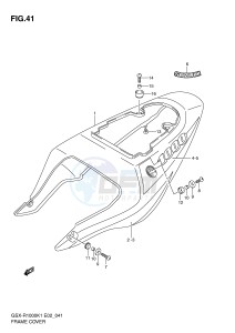 GSX-R1000 (E2) drawing FRAME COVER (GSX-R1000K1)