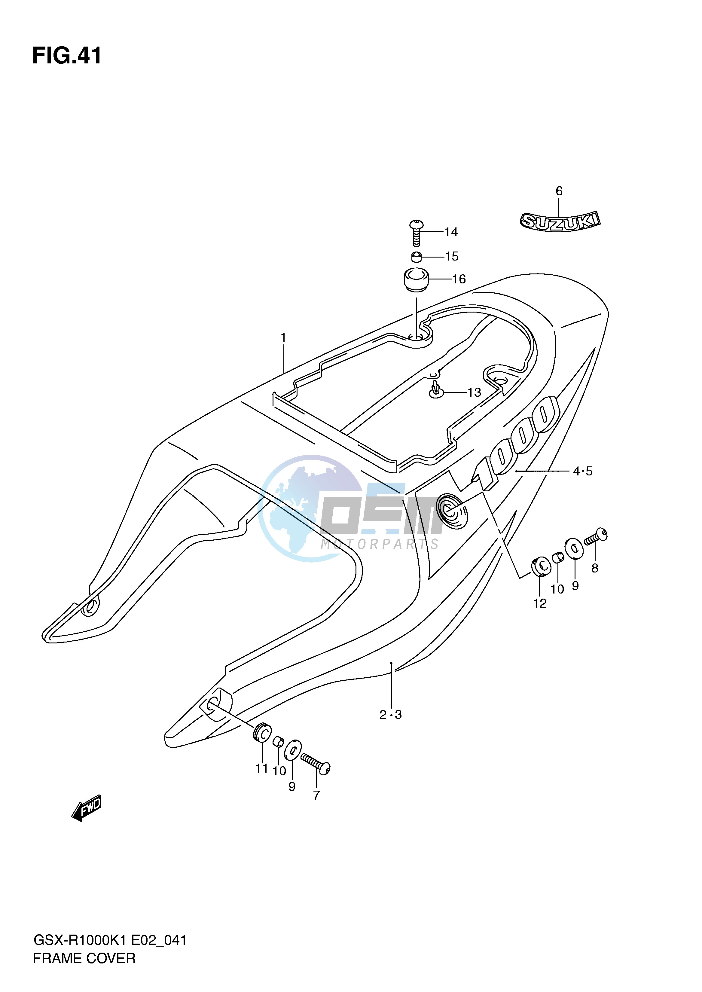 FRAME COVER (GSX-R1000K1)