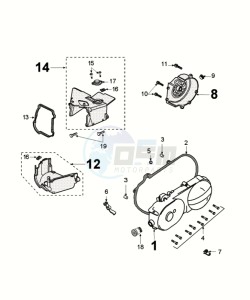 KISBEE 50 A SLN drawing HOUSING COVER