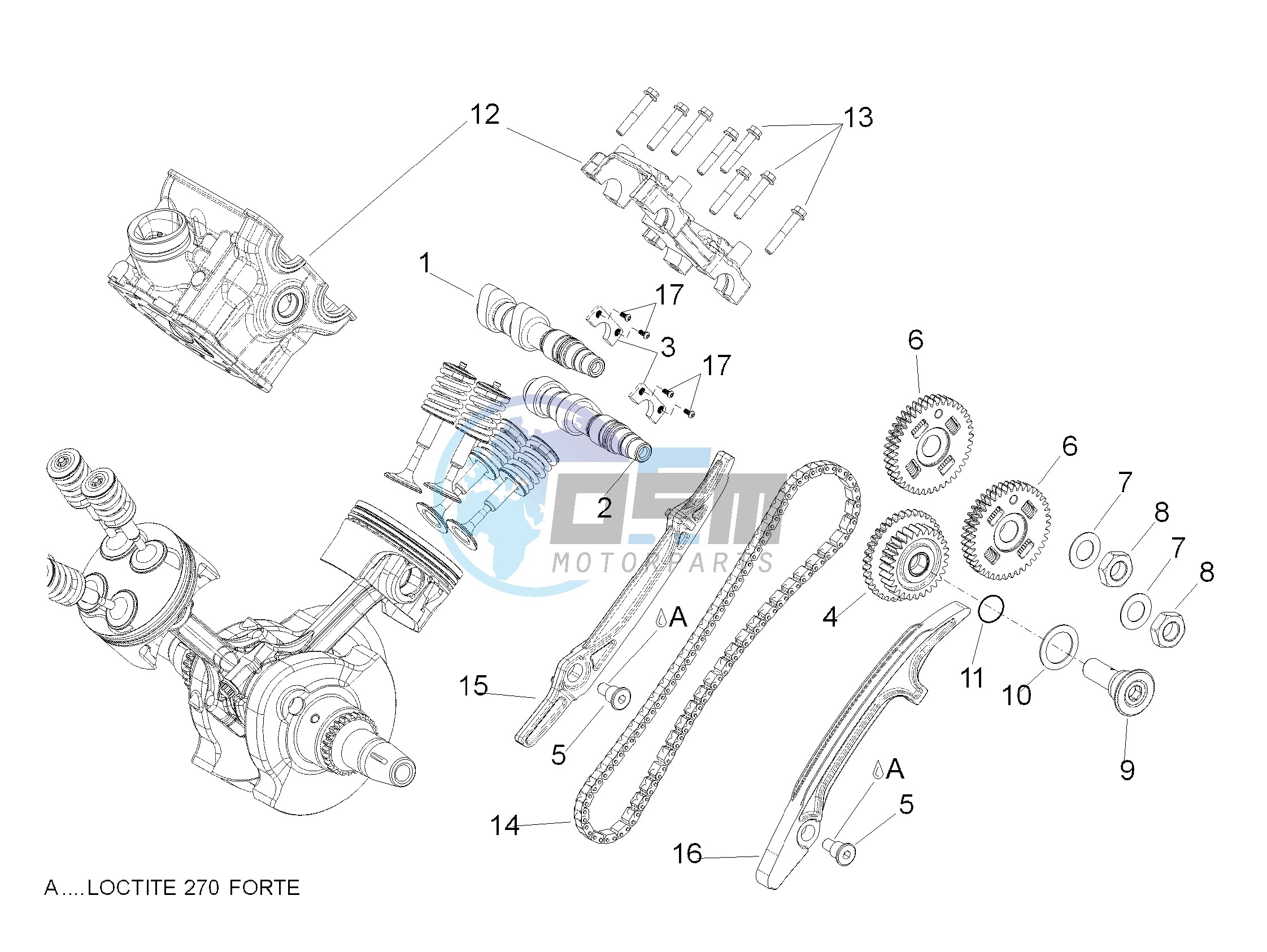 Rear cylinder timing system