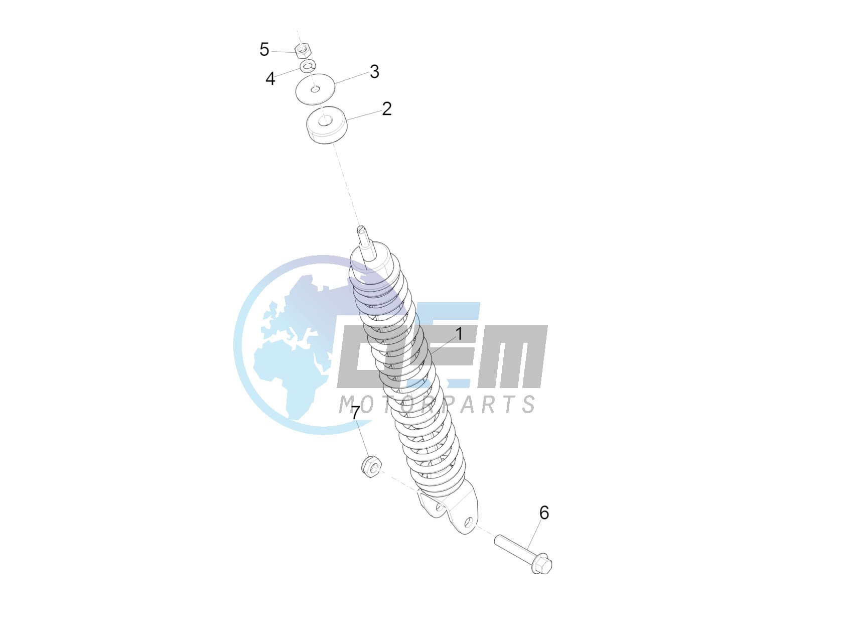 Rear suspension - Shock absorber/s