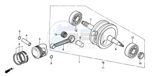 XR70R drawing CRANKSHAFT/PISTON