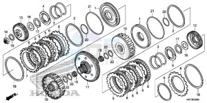 TRX420FA5G TRX420F Europe Direct - (ED) drawing CLUTCH