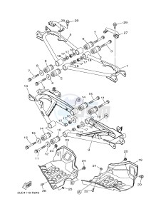 YFM700FWAD YFM70GPXG GRIZZLY 700 EPS (2UD3) drawing REAR ARM