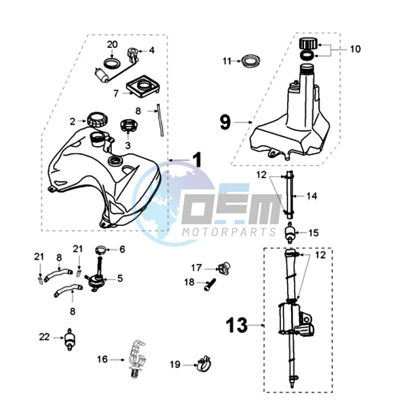 TANK AND FUEL PUMP