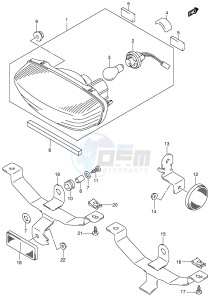 LT-Z250 (E28-E33) drawing REAR COMBINATION