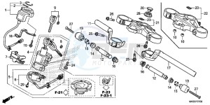 CBR1000SAG CBR1000 ED drawing HANDLE PIPE/ TOP BRIDGE