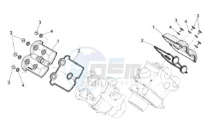 Shiver 750 drawing Valves cover