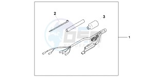 VFR1200FD VFR1200F UK - (E) drawing GRIP HEATER ATT