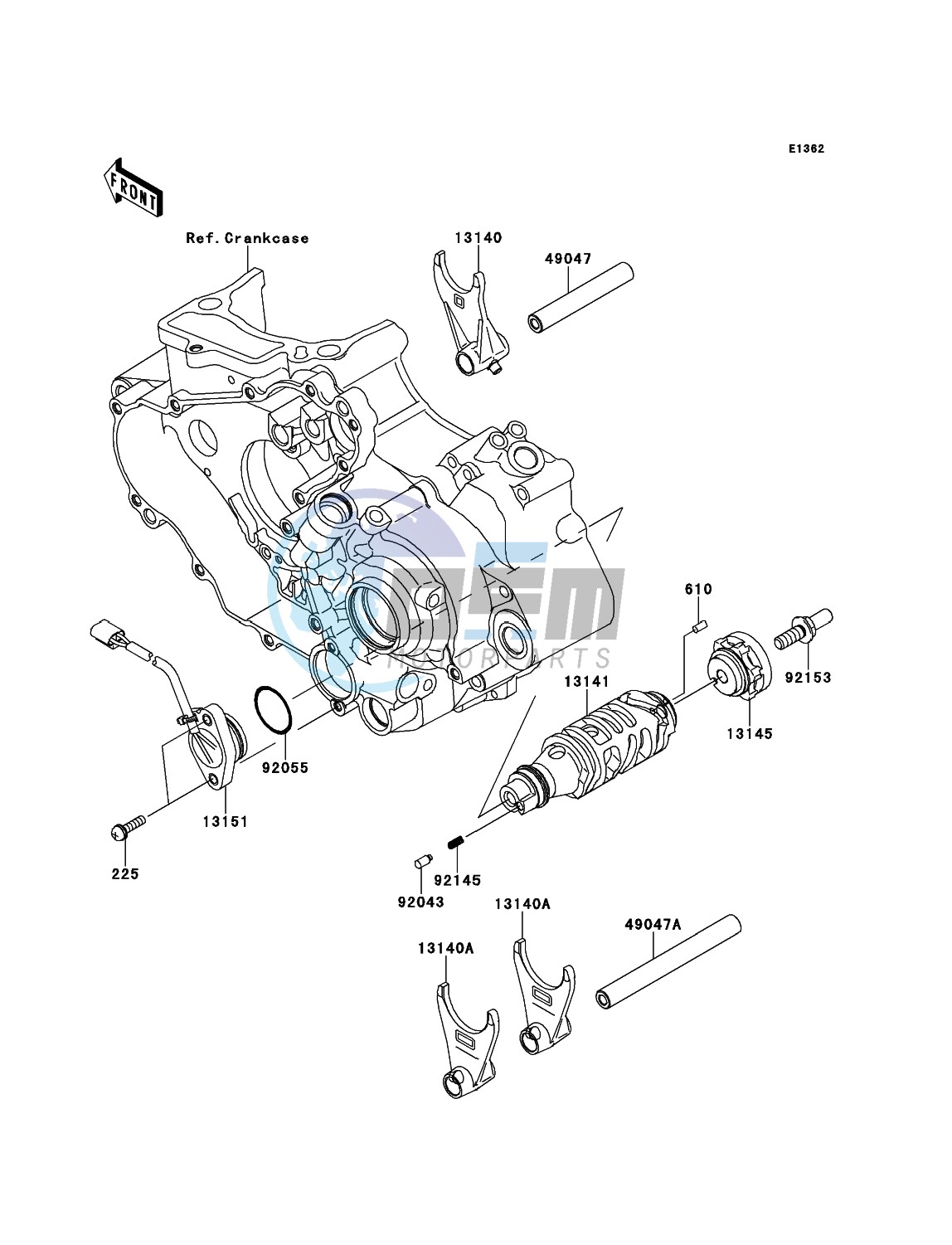 Gear Change Drum/Shift Fork(s)