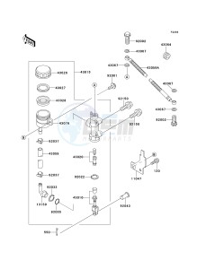 ZX 600 E [NINJA ZX-6] (E7-E9) [NINJA ZX-6] drawing REAR MASTER CYLINDER